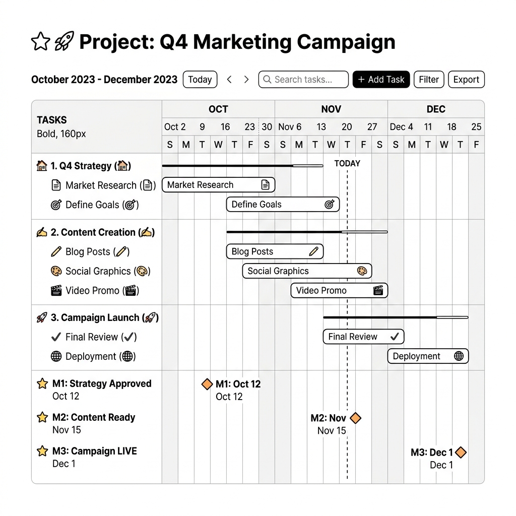 Project Timeline View